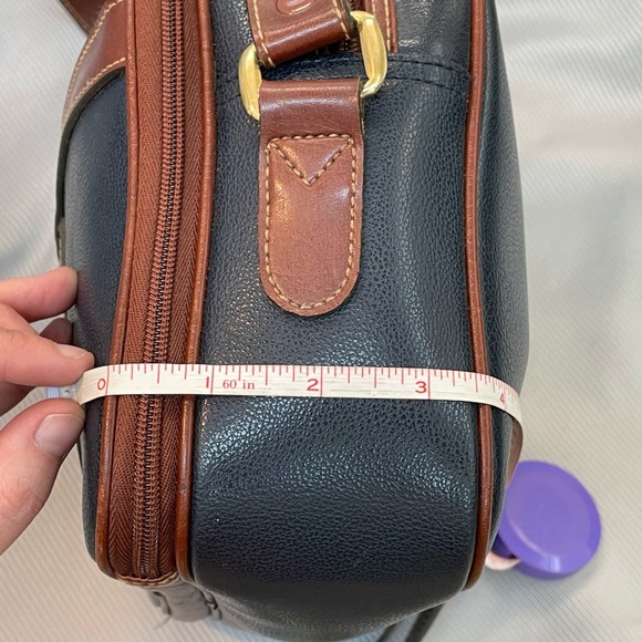 Vintage Carryland leather purse navy/brown - Picture 10 of 16